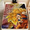 Фланелевое одеяло с принтом персонажей Dragon Ball, Высококачественное, Удобное для всех сезонов, Декор для дома, Тепло и уют, Идеально для рождественских подарков
