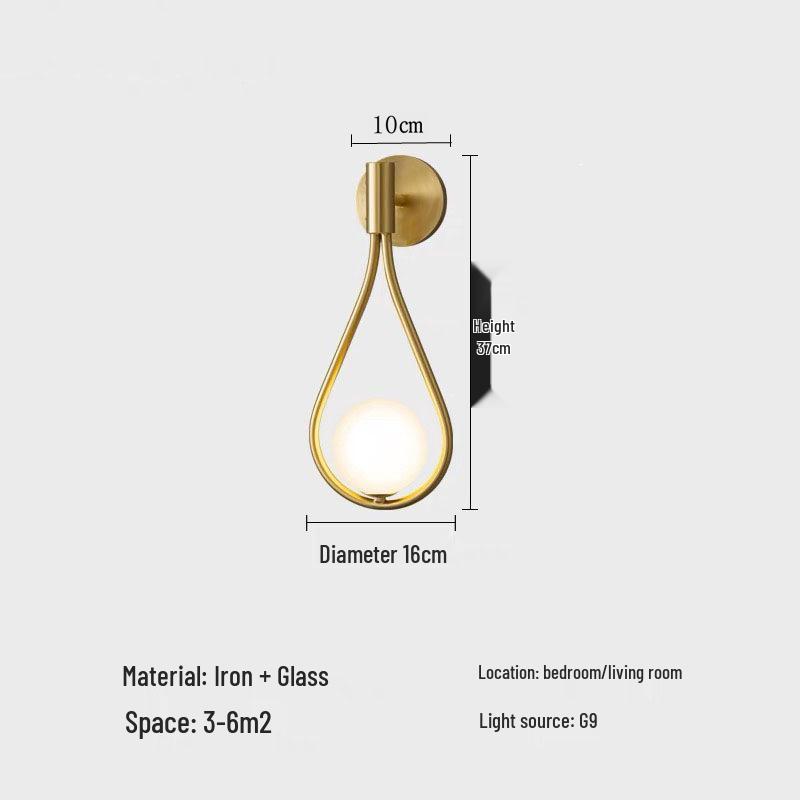Modern Nordic LED Wall Lamp for Bedroom and Living Spaces
