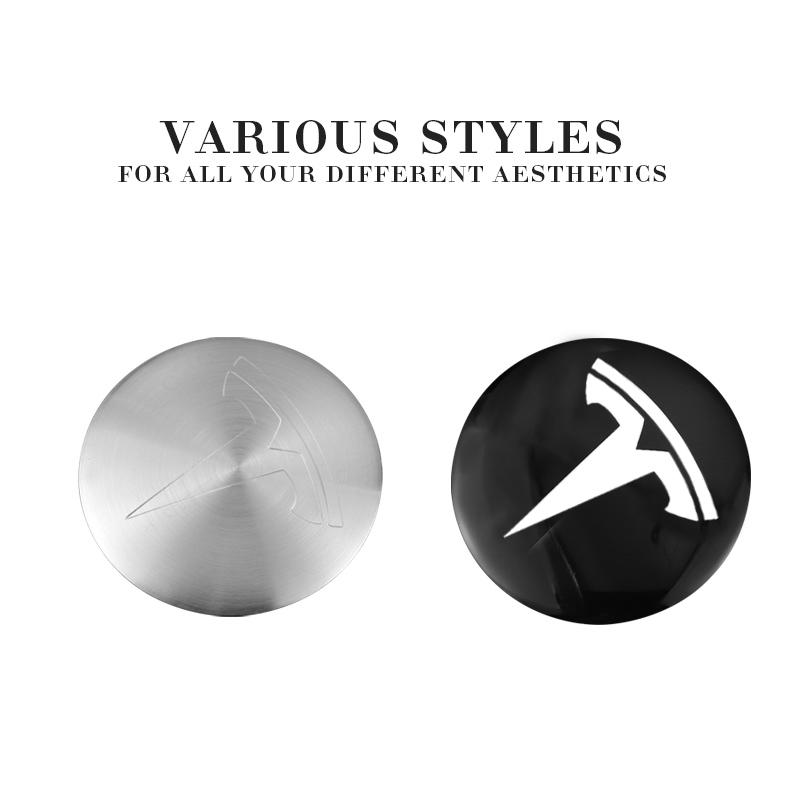 4pcs Car Wheel Center Hub Cap Rim Cover Sticker For Tesla Model 3 Y S Bonina X Coil Roadster 2024 Auto Emblem Badge Accessories