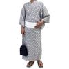 Kimono Yukata Set of Square Saaya Navy [Kyoto Yuzen] Men's 2, Cotton, One-touch Obi, Men's Kimono, Waterfall, Shape, White, (White, L)