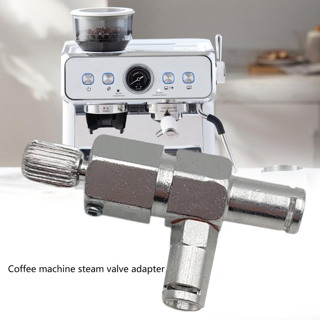 Coffee Machine Steam Valve Adapter Coffee Machine Adapter Two Way Control Valve Suitable for Home and Commercial Use