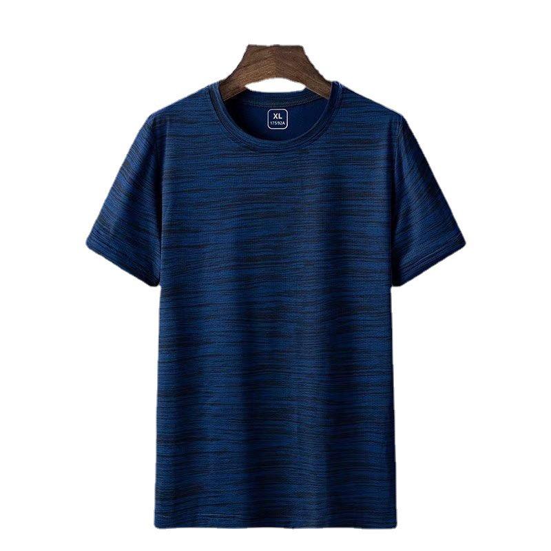 Мужская быстросохнущая свободная футболка Ice Silk с коротким рукавом