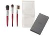 Authentic Kumano Chikuhodo Regular Red Handle Set with Dedicated Brush Case Brushes, Series, 3-Piece (RR-C4, S1, B2) S-RR-5, (C-19)