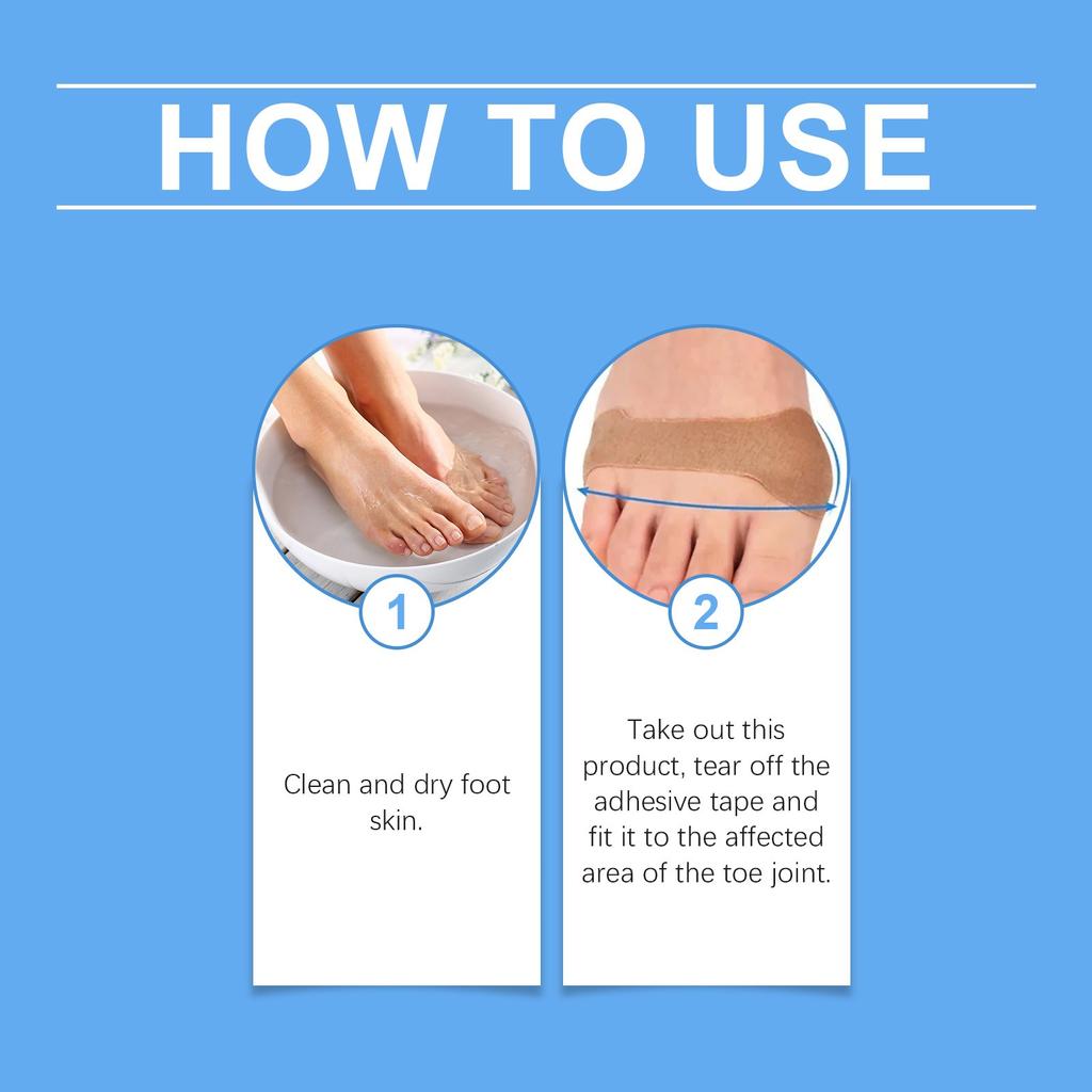 Пластырь для ухода за суставами пальцев ног, ежедневный, долговечный, удобный и бережный уход, портативный бандаж для ухода