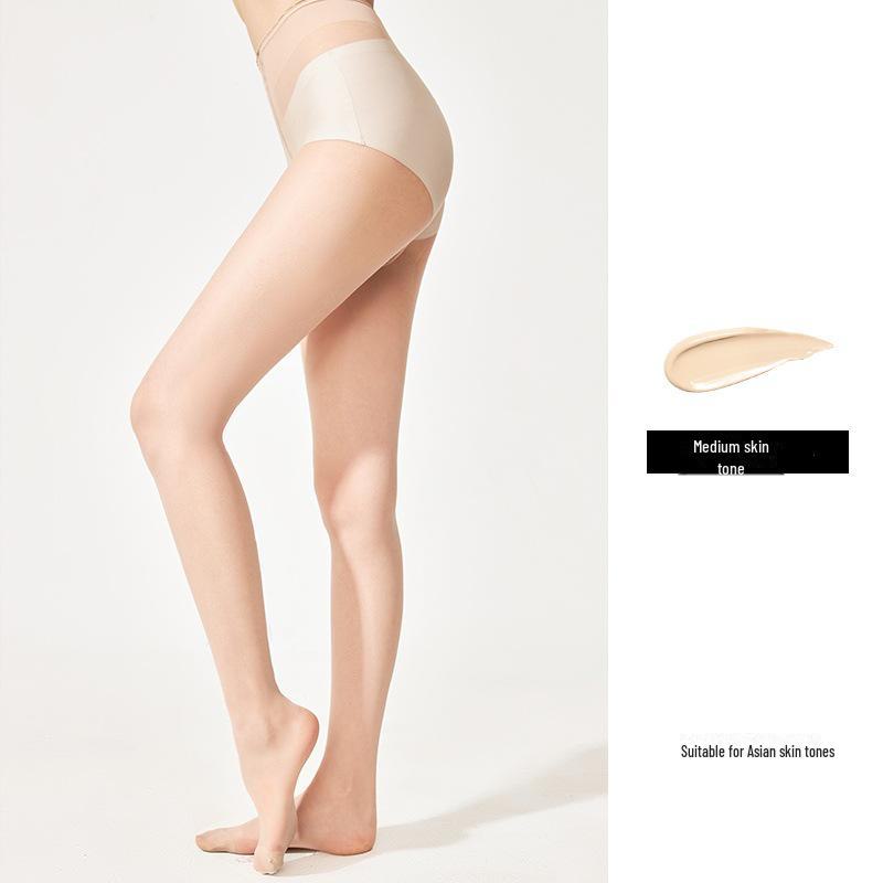 Бесшовные ультратонкие чулки из ананасового шелка: Женские прочные, устойчивые к зацепкам, солнцезащитные носки для ухода за кожей с 0D консилером