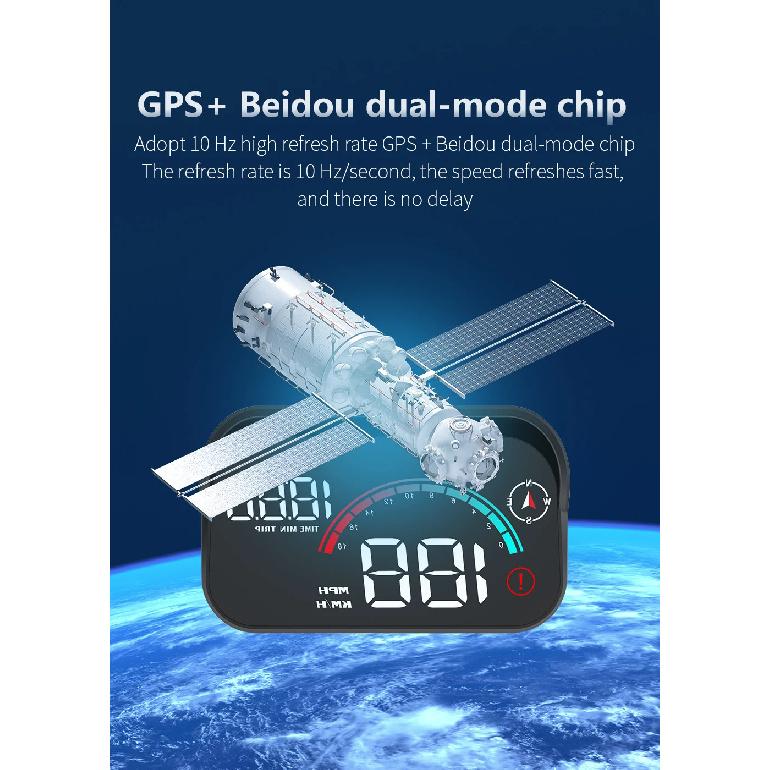AD M22 Автомобильный GPS HUD Проекционный дисплей на лобовое стекло Универсальный цифровой GPS спидометр Проекция на стекло Автомобильный спидометр Проектор на лобовое стекло