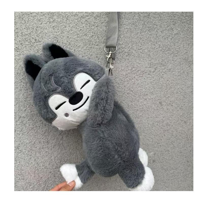 New Stray Kids SKZ Fans Straykids POP up Week Plush Animal Crossbody Bag Children Adult Fans Gift K-POP Decoration