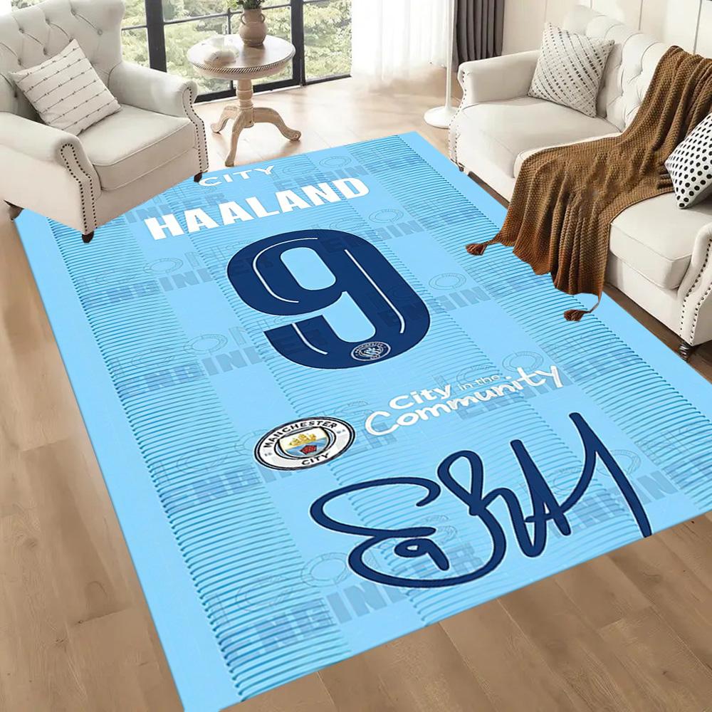 Manchester City Floor Rug Office Rug Perfect For Playrooms Foyer Living Rooms Dormitory Antislip Rug Decorate Offices