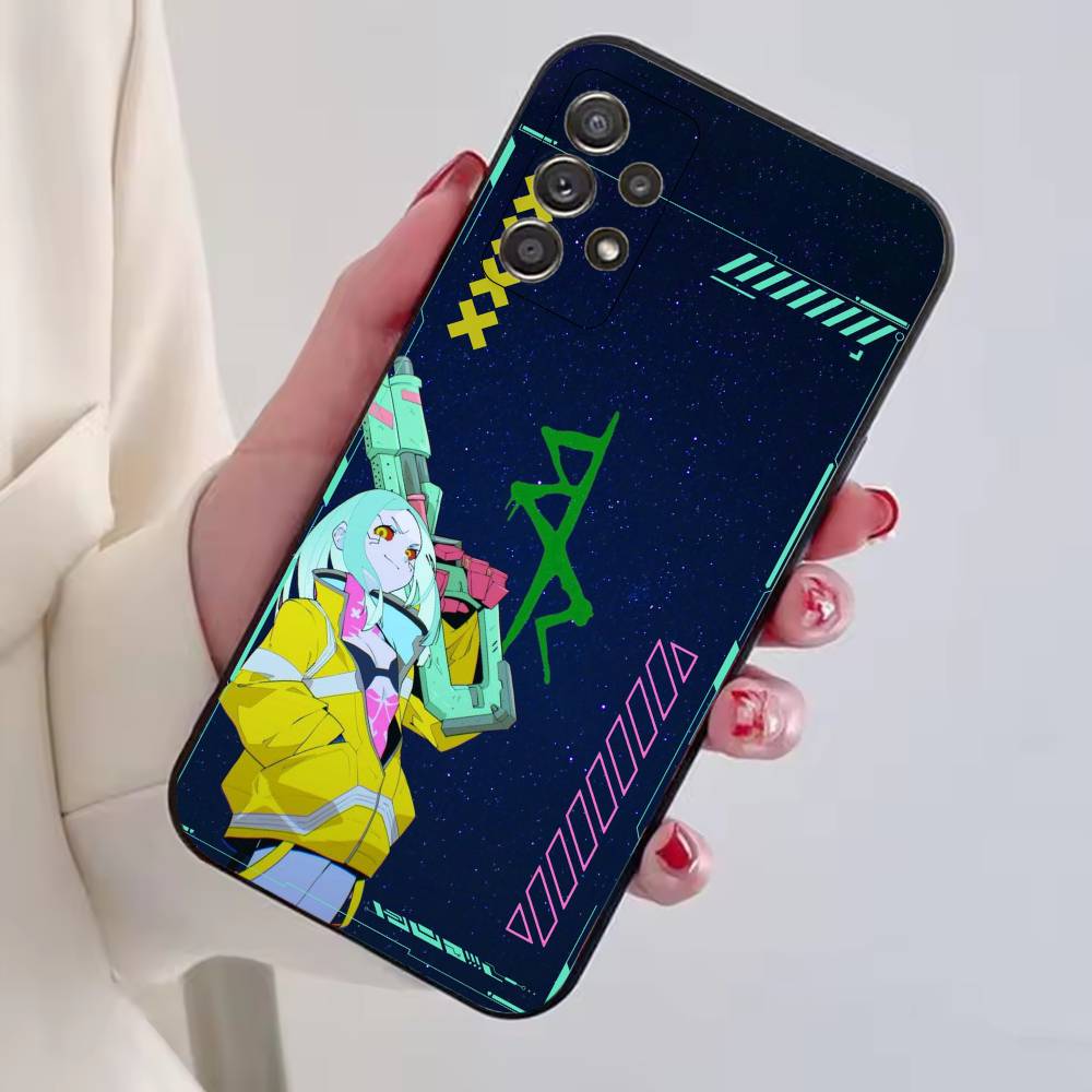 Чехол для телефона Game C-Cyberpunk Черный Силикон Мягкий Для Samsung S25,S24,S21,S22,S23,S30,Ultra,S20,Plus,Fe,Lite
