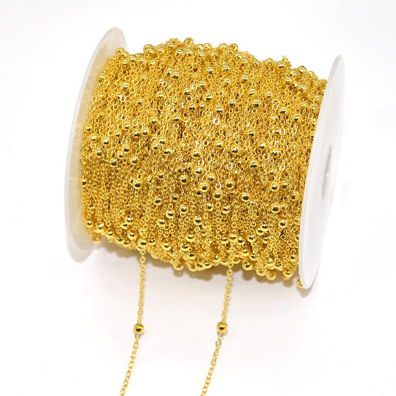 4 мм медная цепочка с кисточками из бисера для самодельных украшений и аксессуаров в старинном стиле