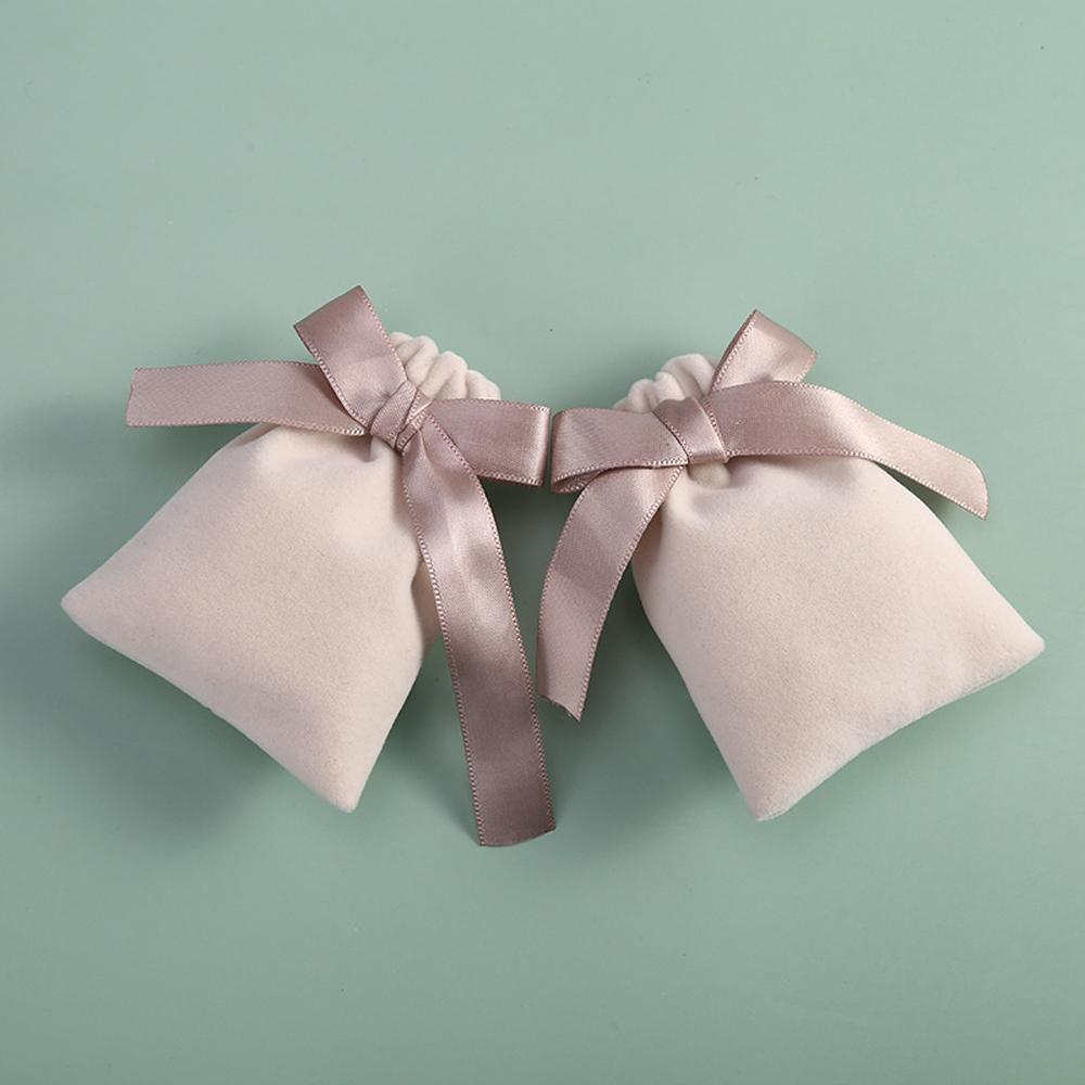 Storage Necklace Pouches Drawstring Bandage Packaging Bags Velvet Pouch Jewelry Bags Gift Packaging