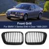 Car Front Kidney Grill Racing Grille Hood Bonnet Grills 1 Line For BMW E46 3 Series 4 Door 1998 1999 2000 2001 Car