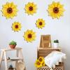 3Pcs/Set Sunflower Wall Decoration Rustic Wooden Sunflower Sign Wall Art Sunflower Ornament for Farmhouse Home Living Room Decor