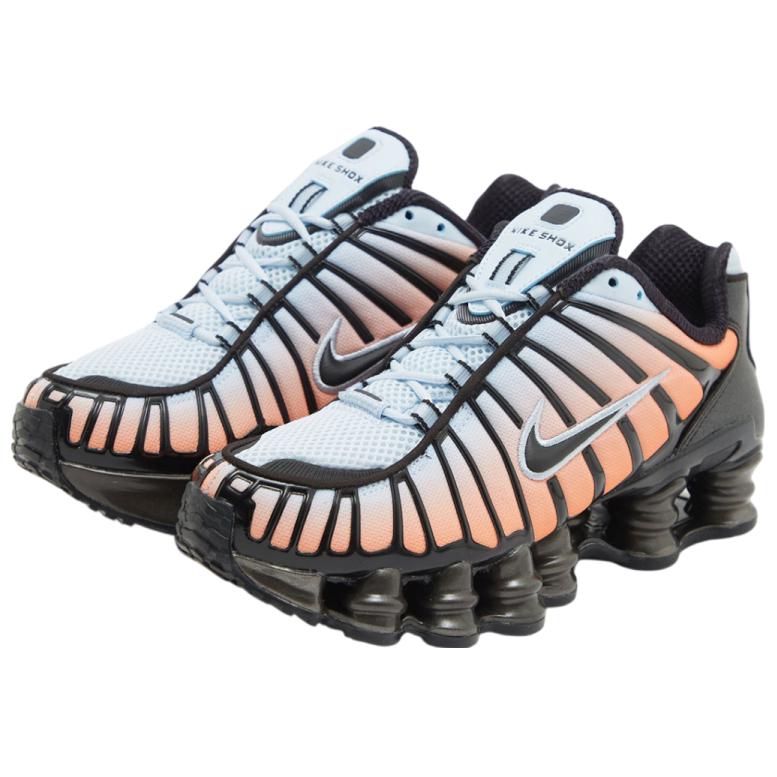 Nike Кроссовки Shox TL Синий Оттенок Оранжевый Женские Черный Полностью Оранжевый AR3566-401