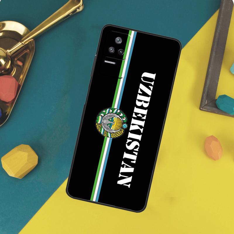 Чехол с флагом и гербом Узбекистана для Xiaomi 13T 11T 12T 14T Pro 13 14 15 Ultra POCO X7 Pro X3 X5 X6 F5 F6 M6 Pro Funda