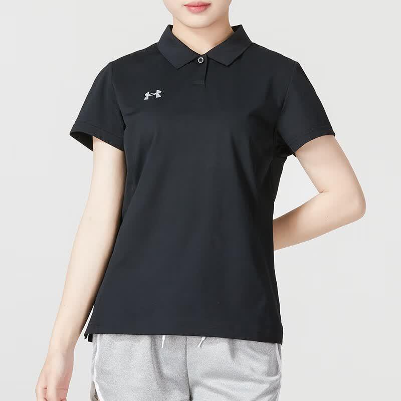 Under Armour Женская летняя спортивная футболка-поло с коротким рукавом