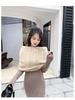 MWFur Fashion Mink Fur Warp Winter Fashion Shawl Hand Knit Luxury Mink Fur Scarf Wrap Collar Shawl Shrug