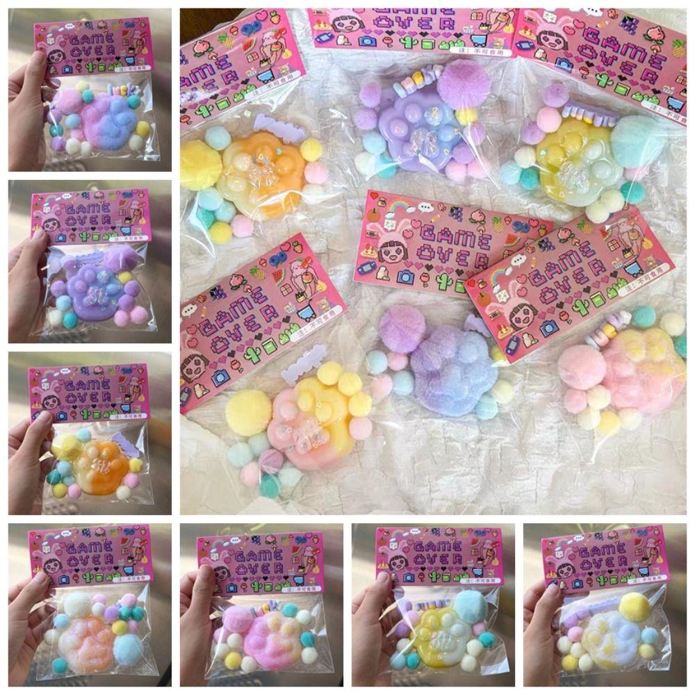 Мультяшная кошачья лапка игрушка с медленным восстановлением кошачья лапка щипать фиджет-игрушка сжимать лапку игрушки сувениры для вечеринки