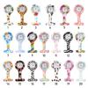 Unisex Multi Colors Gift Lapel Watches with Second Hand Fob Clip On Nursing Nurse Watch