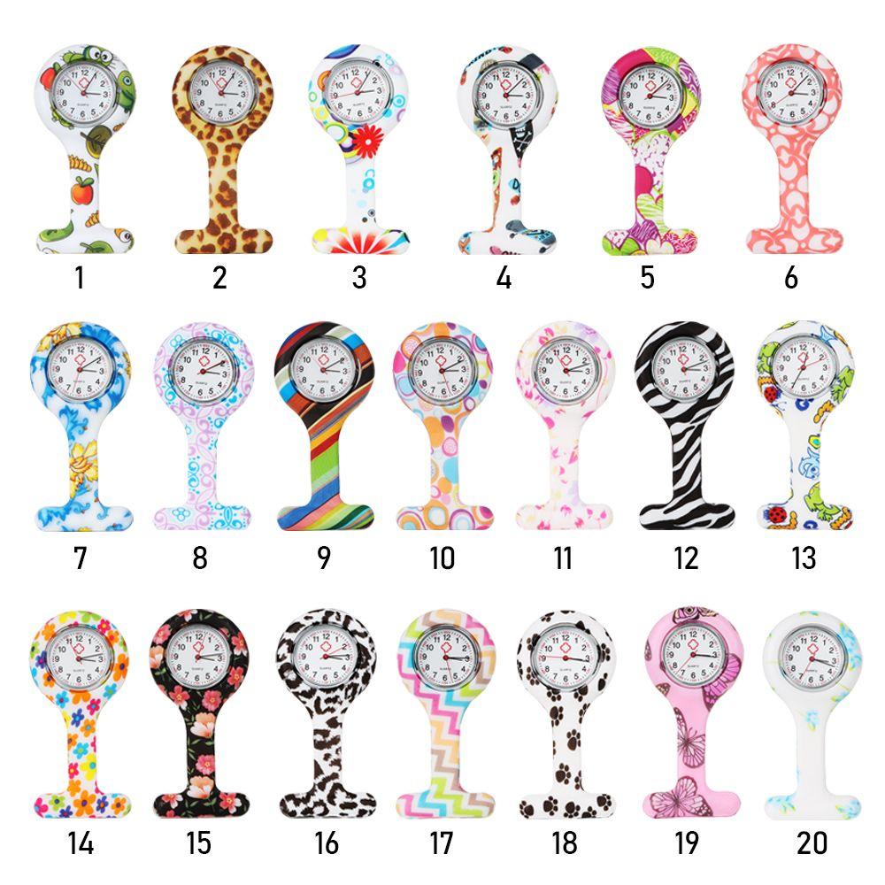 Unisex Multi Colors Gift Lapel Watches with Second Hand Fob Clip On Nursing Nurse Watch
