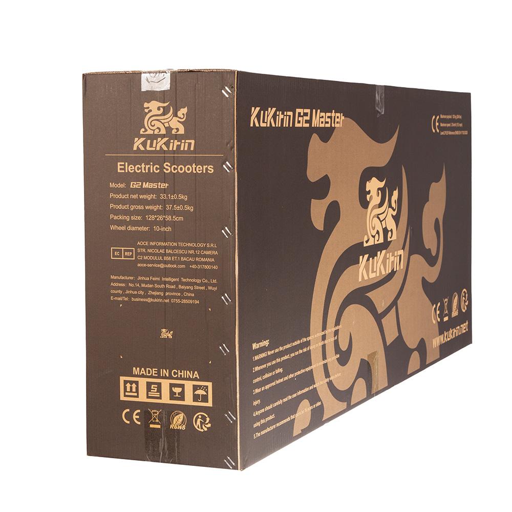 Электросамокат для взрослых Kukirin G2 Master 1000Втx2 Двухмоторный Электросамокат Складной Максимальная скорость 60 км/ч 52В 20.8Ач Запас хода 70 км Нагрузка 120 кг Черный