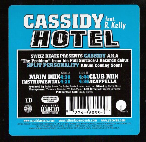 12-дюймовая пластинка CASSIDY R. KELLY Отель 82876560531 J Records 2003 US Rap HipHopRB Б/у