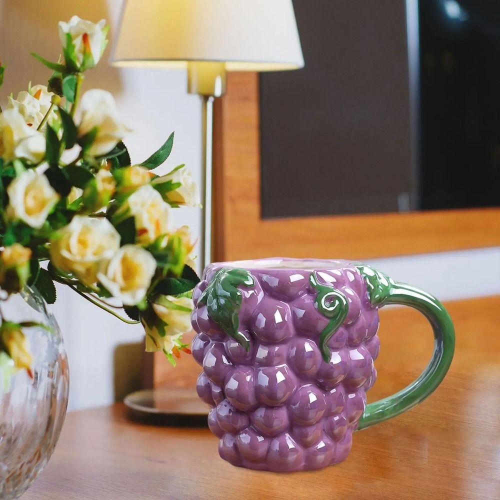 Porcelain Water Cups Fruit Shape Milk Container Funny Drink Bottle Daily Using