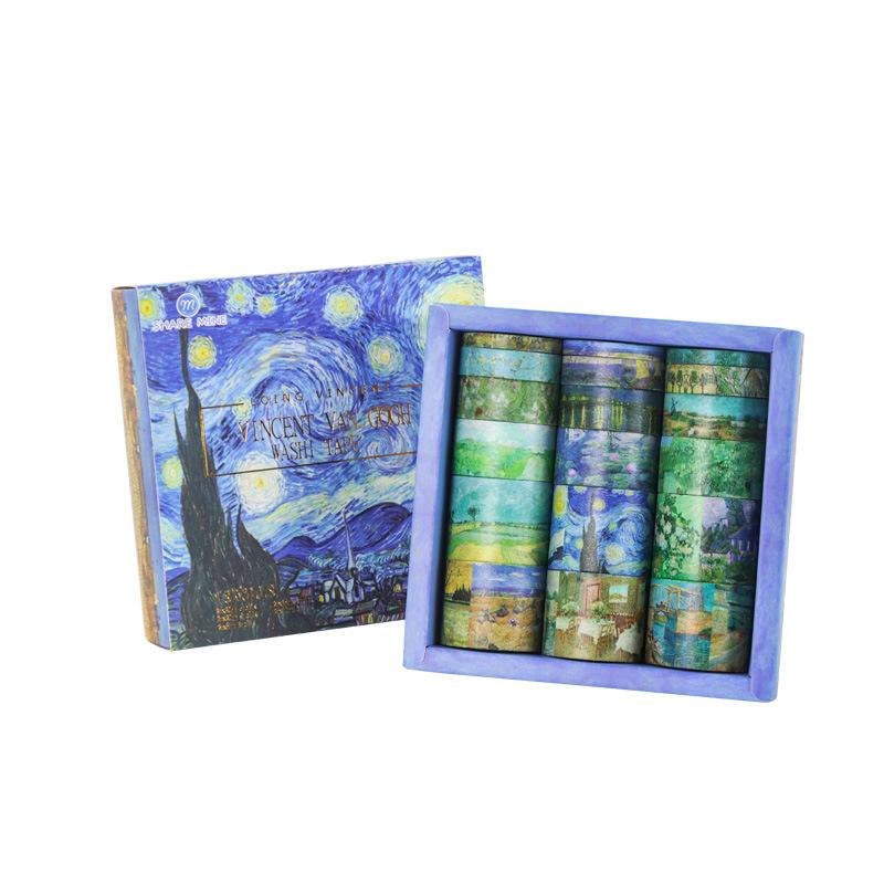 Набор из 18 рулонов серии «Ретро», фоновый материал, наклейки для украшения блокнота