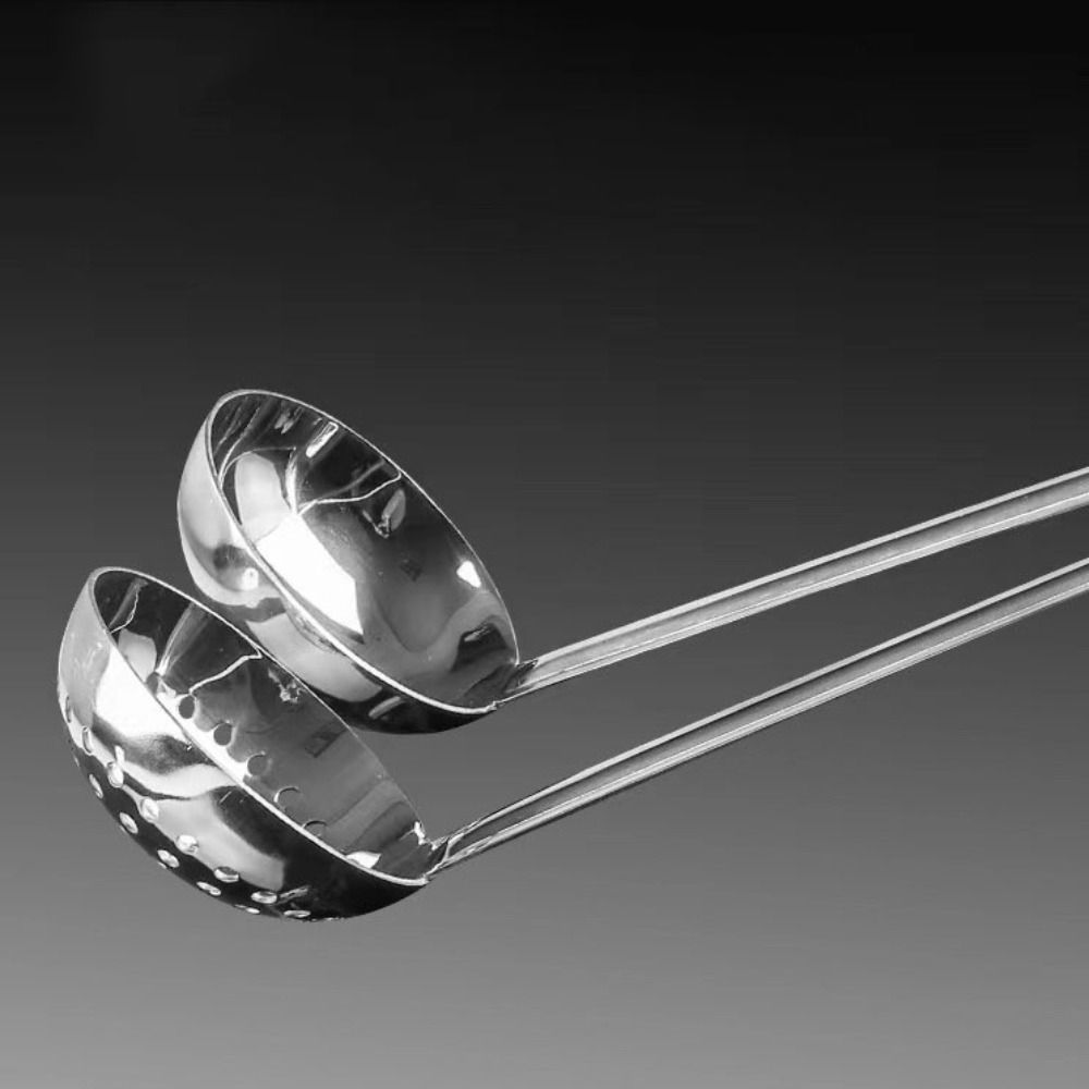 Rust-proof Colander Stainless Steel Serving Spoon Kitchen Utensils Slotted Spoon Hotpot