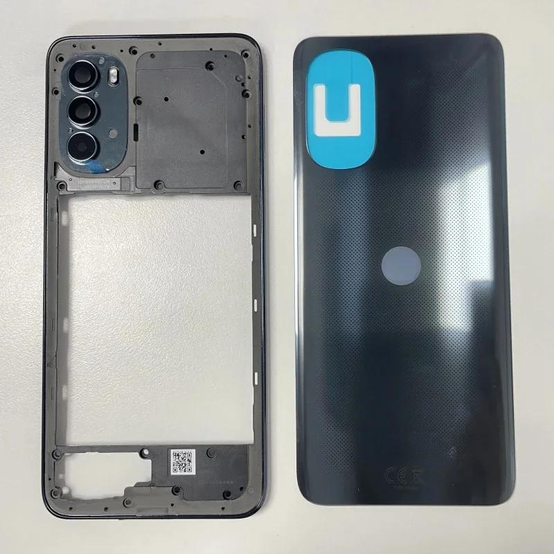 BANERYPAK Parts Pop Full Housing For Motorola Moto G82 XT2225-1 Middle Frame Cover Battery Back Cover Rear Cover Repair Parts