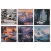 24pcs/lot Memo Pads Material Paper Exploring Snow in Winter Paper Junk Journal Scrapbooking Cards Background Decoration Paper