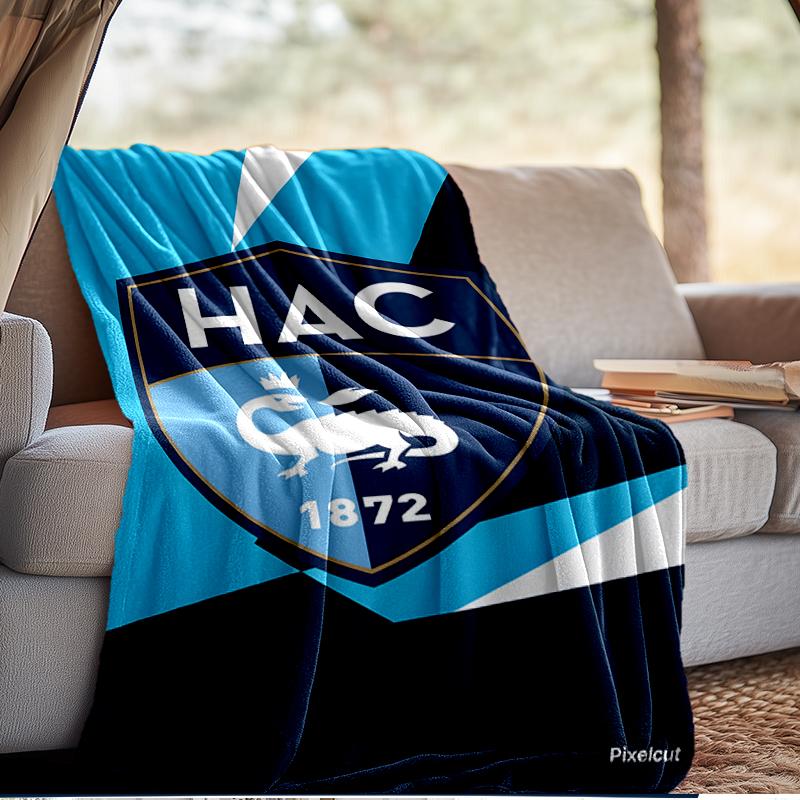 Havre Crest Blanket Lightweight Ideal Bedding Blanket Perfect for Travel, Camping, Living Rooms, Offices, Sofas, Fan Christmas gift