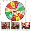Christmas Gift Exchange Spinner Wheel Wooden White Elephant Party Game for Family Coworkers Adults Kids Holiday Party Supplies