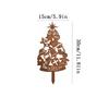 1 шт. Винтажный металлический садовый колышек для украшения в форме рождественской елки, декор для двора на открытом воздухе, с изображением снеговика, оленя и надписью 'Merry Christmas', декор для двора.