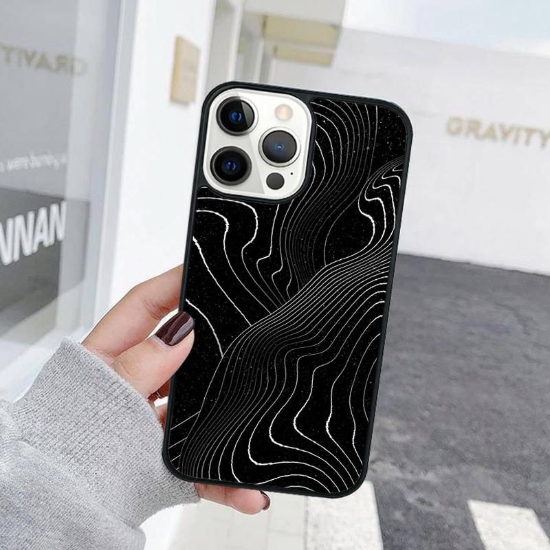Модный абстрактный арт, линия, волна, чехол для телефона для iPhone 17 Air 15 16e 11 13 14 Pro Max 12 Plus Max Fundas