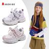 ABCKIDS2026 Весенние дышащие сетчатые спортивные кроссовки для девочек на толстой подошве