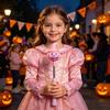 Funny Wizard Hat Pumpkin Lamp Halloween Lighted Sticks, Glowing Lantern, Handheld Shaking Light Portable Up Toy with Witch Hat, LED Spooky Party Prop
