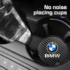 BBJK3 2Pcs Car Coaster  For BMW 1 2 3 4 5 6 7 Series X1 X3 X4 X5 X6 X7 F20 G20 G30 G05 G11 F15 F16 G01 G02 Water Cup Mat Non-slip Pad