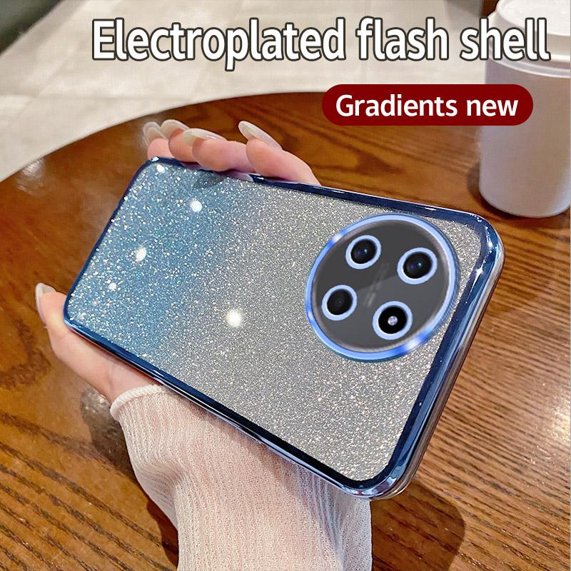 Для OPPO Realme 11 4G Чехол Realme 11 NFC 4G Чехол для телефона Блестящий блестящий силиконовый объектив камеры Мягкая задняя крышка