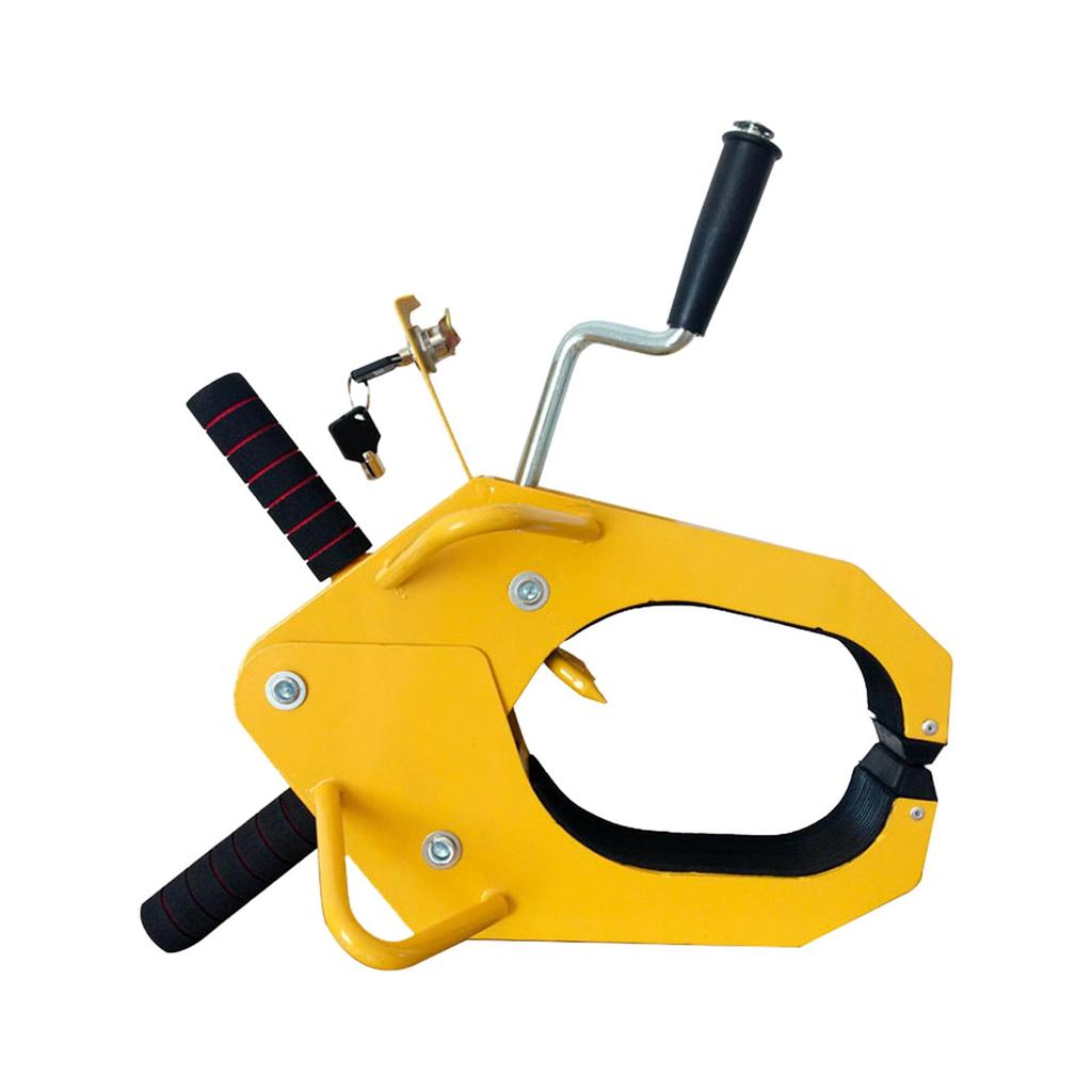 Car Wheel Lock Clamp Adjustable Reliable Locking Tool Yellow Security Device Style A