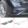 АБС-пластик Углеродное волокно/Серебристый/Черный Для Mercedes Benz GLC X254 2026 2026 Автомобильные полоски-накладки на решетку воздухозаборника Автоаксессуары