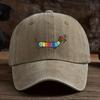 Rainbow Dachshund Dog Print Baseball Hat Unisex American Washed Retro Peaked Cap Trend