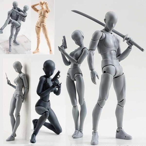 15cm Figures Jointed Doll Model Male Female Painting Drawing Sketch Mannequin Wooden Manikin