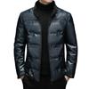 Winter Genuine Leather Down Jacket Men's Short Sheepskin Jacket Plus Velvet Thickened Warm High-end Down Jacket Jacket