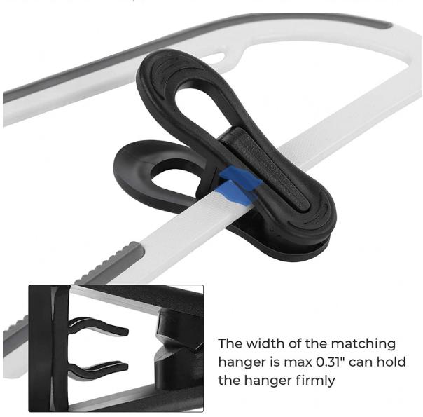 24-Piece Multi-Functional Clothes Clips Finger-Style Children's Clothes Clips Clip-On Plastic Hangers Pants Hanger Clips