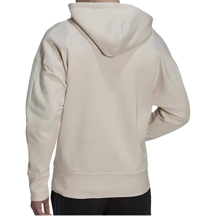 adidas Мужские толстовки с капюшоном из смеси хлопка Studio Lounge Off-White HB0483