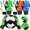 1 Pair Children Soccer Goalkeeper Gloves Anti-Collision Latex Pu Goalkeeper Hand Protection Gloves Football Accessories For Kids
