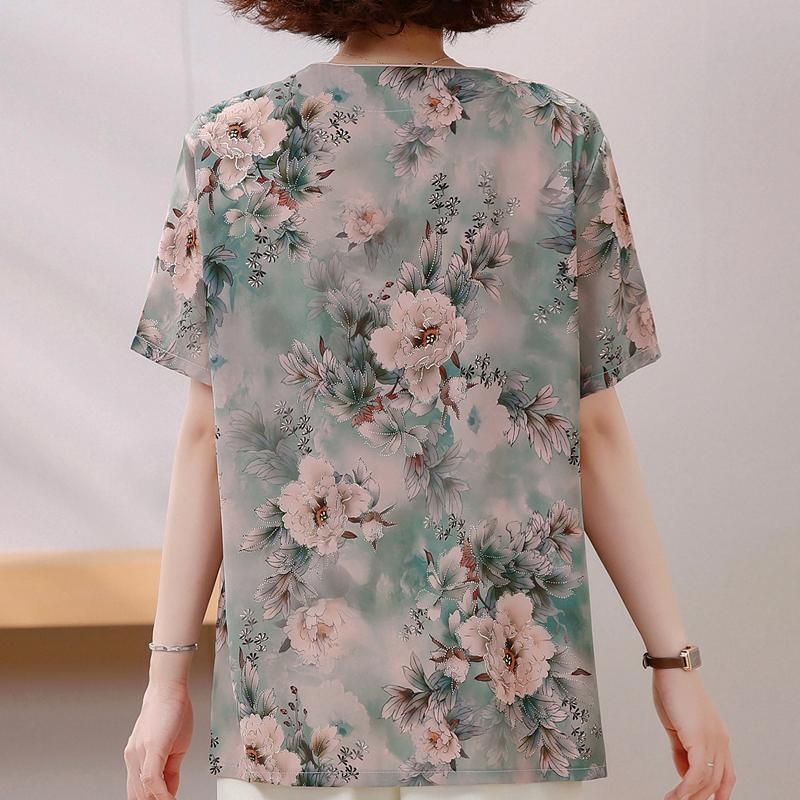 4XL-8XL Большие размеры Элегантные женские блузки Летние топы оверсайз Женские повседневные рубашки с коротким рукавом