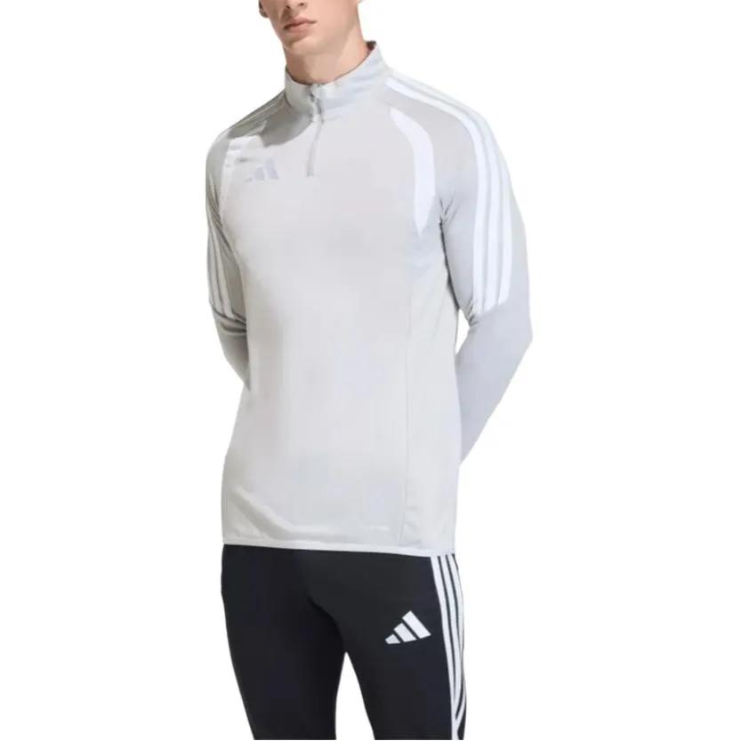 Adidas Sweatshirts Men's Gray Stand Collar Moderate (Unisex) Sweatshirts 22599728 | Lite Gray