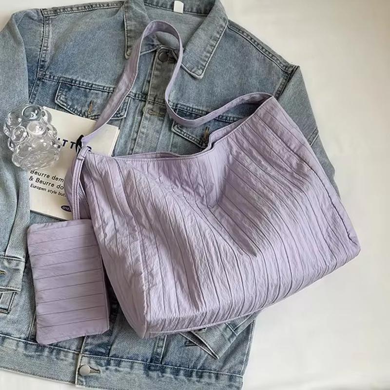 Холщовые сумки-тоут для женщин, мягкие складные наплечные сумки с кошельком для монет, повседневные сумки-тоут для покупок и поездок на работу KTY